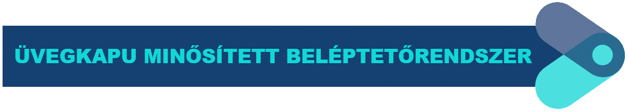 Üvegkapu minősített beléptető rendszer